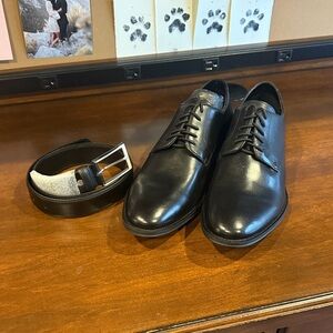 Elegant Black Leather Men's Oxfords